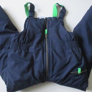 CARTERS BOYS NAVY BLUE SNOW PANTS BIB OVERALLS - EXC COND - SIZE 7